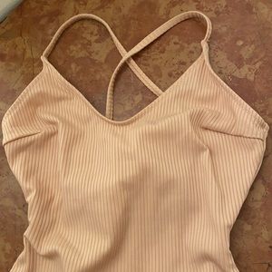 EmmaSwimwear Light Peach One Piece Scoop Back Suit